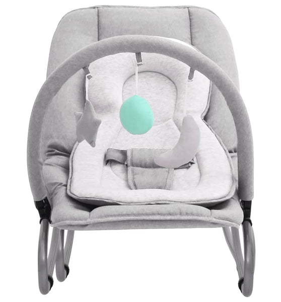 Babywippe Hellgrau Stahl