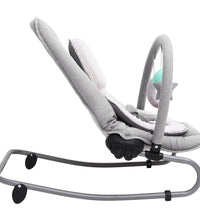 Babywippe Hellgrau Stahl