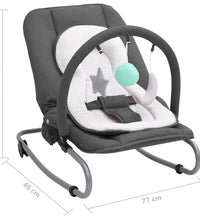 Babywippe Anthrazit Stahl