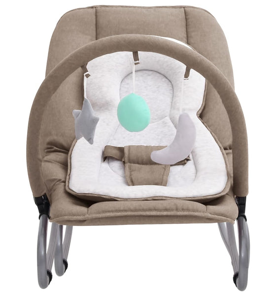 Babywippe Taupe Stahl