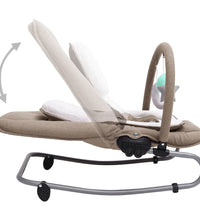 Babywippe Taupe Stahl