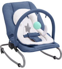 Babywippe Marineblau Stahl