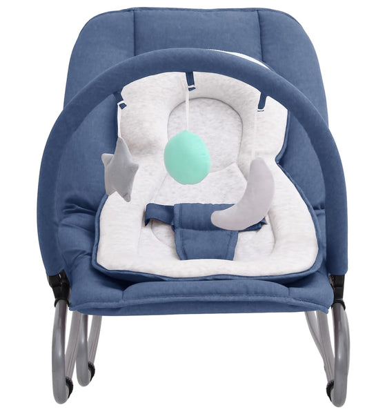 Babywippe Marineblau Stahl