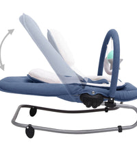 Babywippe Marineblau Stahl