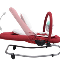 Babywippe Rot Stahl
