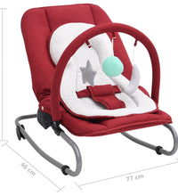 Babywippe Rot Stahl