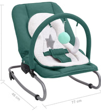 Babywippe Grün Stahl