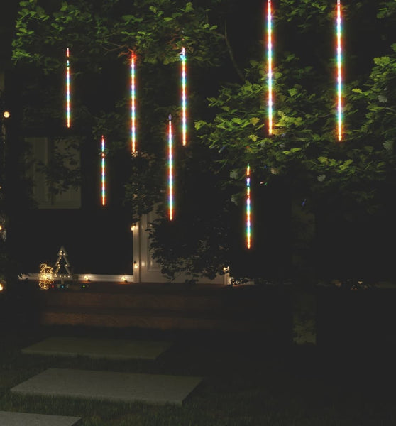 LED Meteor-Lichter 8 Stk. 50 cm Mehrfarbig 288 LEDs