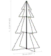 Weihnachtsbaum in Kegelform 160 LEDs Indoor & Outdoor 78x120 cm