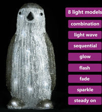 LED-Weihnachtsfigur Pinguin Acryl Indoor und Outdoor 30 cm