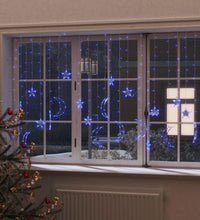 Lichterketten Stern und Mond Fernbedienung 345 LED Blau