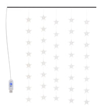 LED Sternenvorhang Lichterkette 200 LED Blau 8 Funktionen