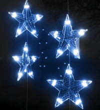 LED Sternenvorhang Lichterkette 500 LED Blau 8 Funktionen