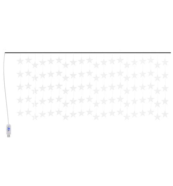 LED Sternenvorhang Lichterkette 500 LED Bunt 8 Funktionen