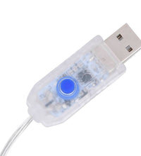 LED Sternenvorhang Lichterkette 500 LED Bunt 8 Funktionen