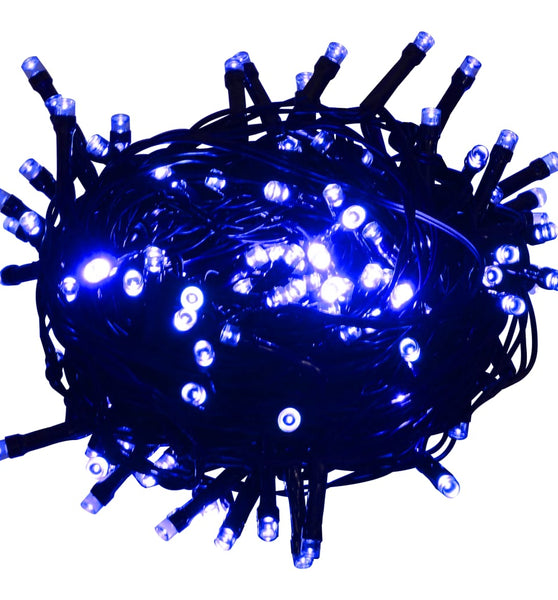 Lichterkette mit 400 LEDs Blau 40 m 8 Lichteffekte