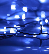 Lichterkette mit 400 LEDs Blau 40 m 8 Lichteffekte