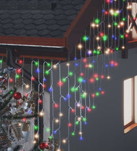 Lichtervorhang LED Eiszapfen 10 m 400 LED Bunt 8 Funktionen