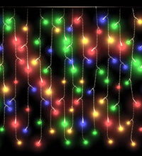 Lichtervorhang LED Eiszapfen 10 m 400 LED Bunt 8 Funktionen
