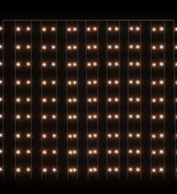 LED-Lichtervorhang 3x3 m 300 LED Warmweiß 8 Funktionen