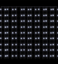 LED-Lichtervorhang 3x3 m 300 LED Kaltweiß 8 Funktionen