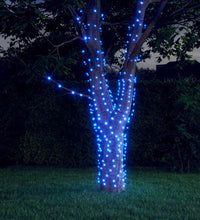 Solar-Lichterketten 5 Stk. 5x200 LED Blau Innen Außen