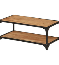 Couchtisch 90x45x35 cm Massivholz Akazie