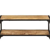 Couchtisch 90x45x35 cm Raues Massives Mangoholz