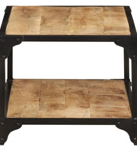 Couchtisch 90x45x35 cm Raues Massives Mangoholz