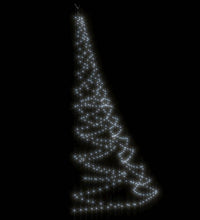 Weihnachtsbaum an der Wand mit Metallhaken 260 LED Kaltweiß 3 m