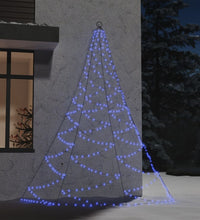 Weihnachtsbaum an der Wand mit Metallhaken 260 LED Blau 3 m