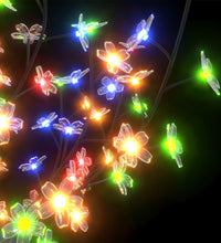 Weihnachtsbaum 600 LEDs Bunt Kirschblüten 300 cm