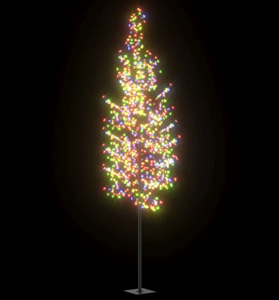 Weihnachtsbaum 1200 LEDs Buntes Licht Kirschblüten 400 cm