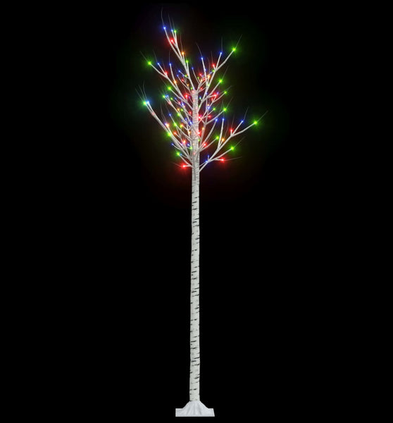 Weihnachtsbaum 200 LEDs 2,2 m Bunt Indoor Outdoor