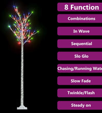 Weihnachtsbaum 200 LEDs 2,2 m Bunt Indoor Outdoor