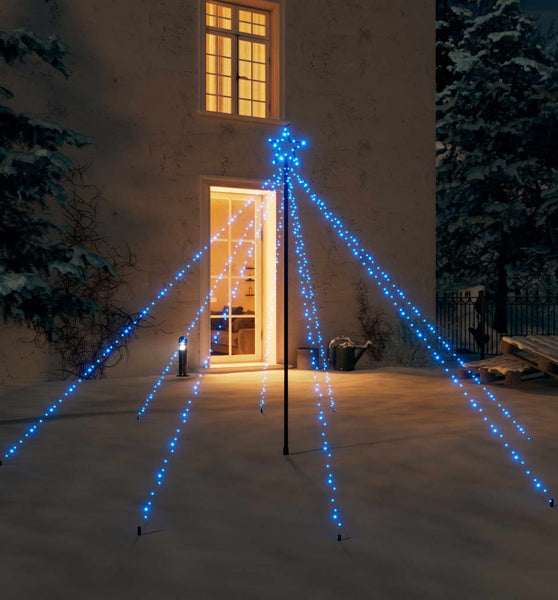 Weihnachtsbaum-Lichterketten Indoor Outdoor 400 LEDs Blau 2,5 m