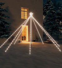Weihnachtsbaum-Lichterketten Outdoor 576 LEDs Kaltweiß 3,6 m