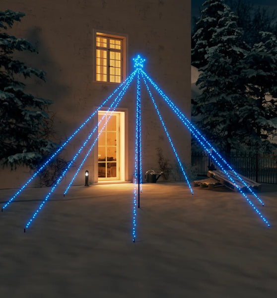 Weihnachtsbaum-Lichterketten Indoor Outdoor 576 LEDs Blau 3,6 m