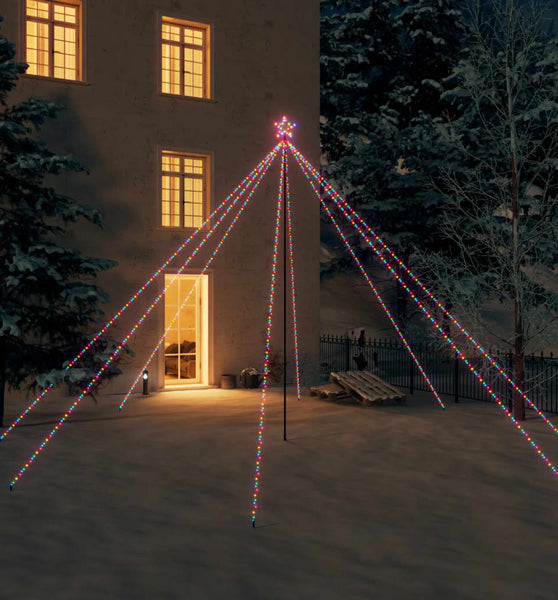 Weihnachtsbaum-Lichterketten Indoor Outdoor 800 LEDs Bunt 5 m