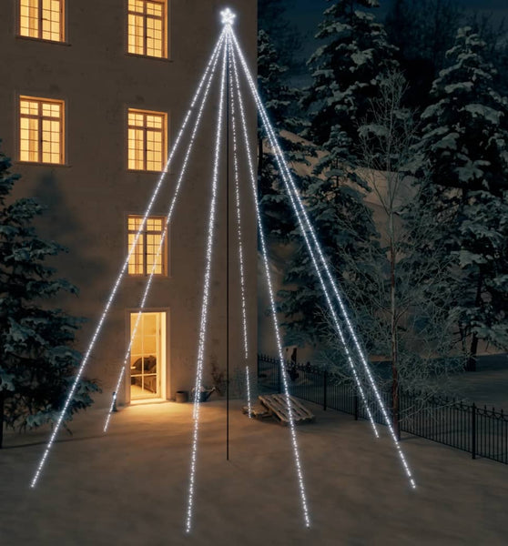 Weihnachtsbaum-Lichterketten Indoor Outdoor 1300 LEDs Kaltweiß