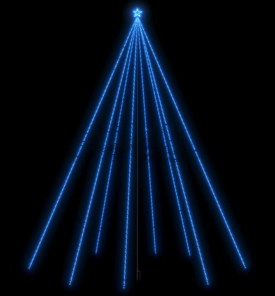 Weihnachtsbaum-Lichterketten Indoor Outdoor 1300 LEDs Blau 8 m