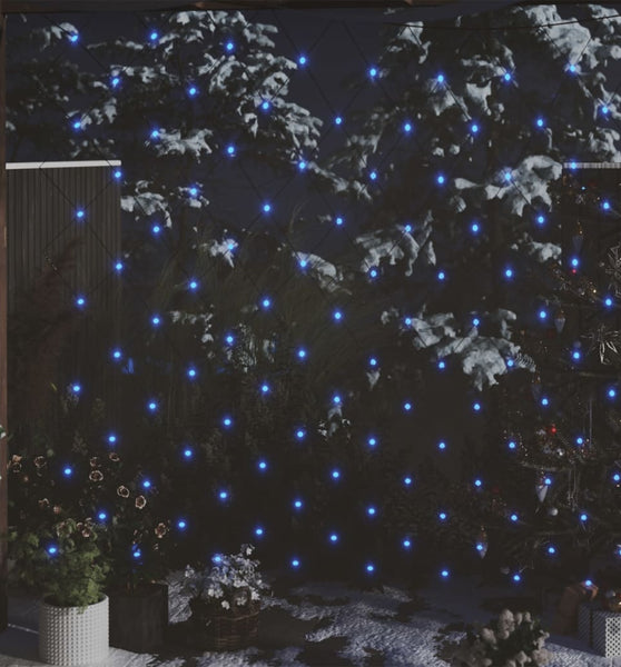 LED-Lichternetz Blau 3x3 m 306 LEDs Indoor Outdoor