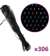 Weihnachts-Lichternetz Mehrfarbig 3x3 m 306 LEDs Indoor Outdoor