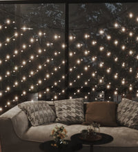 Weihnachts-Lichternetz 4x4 m 544 LED Warmweiß Indoor Outdoor