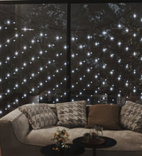 Weihnachts-Lichternetz 4x4 m 544 LED Kaltweiß Indoor Outdoor