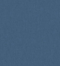 Babybett mit Matratze Marineblau Leinenstoff