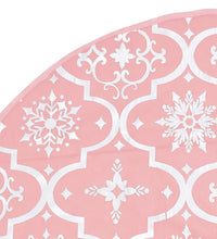 Luxus-Weihnachtsbaumdecke mit Socke Rosa 90 cm Stoff