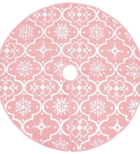 Luxus-Weihnachtsbaumdecke mit Socke Rosa 122 cm Stoff