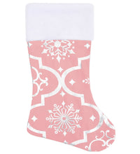 Luxus-Weihnachtsbaumdecke mit Socke Rosa 122 cm Stoff