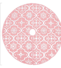 Luxus-Weihnachtsbaumdecke mit Socke Rosa 122 cm Stoff